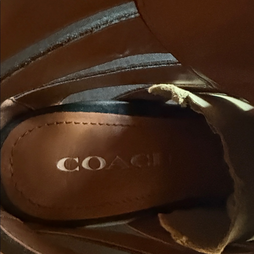 Coach Black Lace Up Studded Boots - Picture 6 of 6